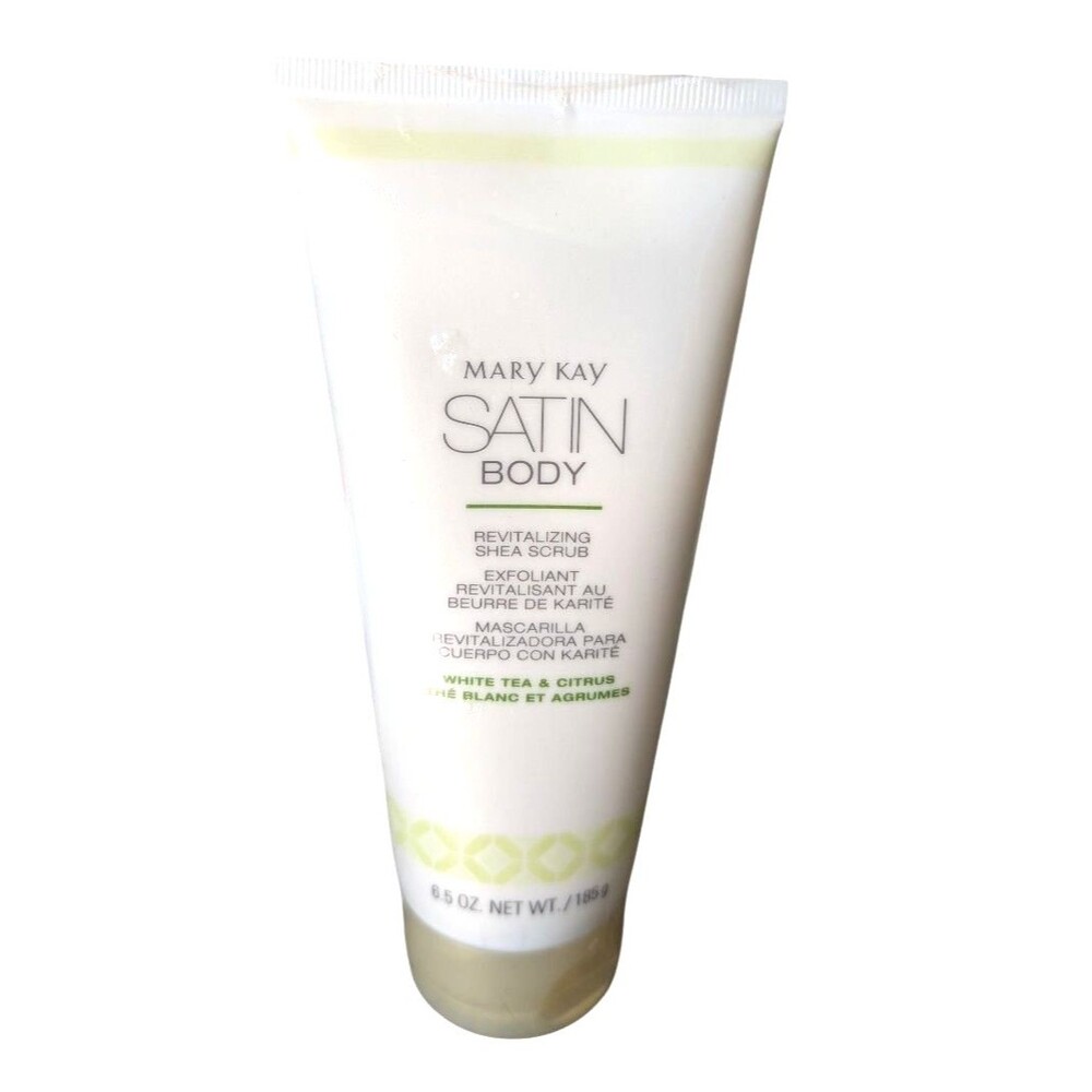 Mary Kay Satin Body Revitalizing Shea Scrub White Tea & Citrus 6.5 oz / 185g